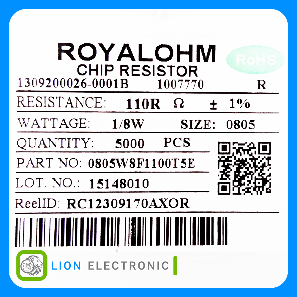 RES0805 110R 1%