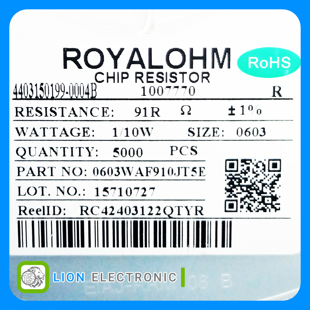 RES0603 91R 1%