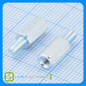 M-F M3 HEX 3X10+6mm